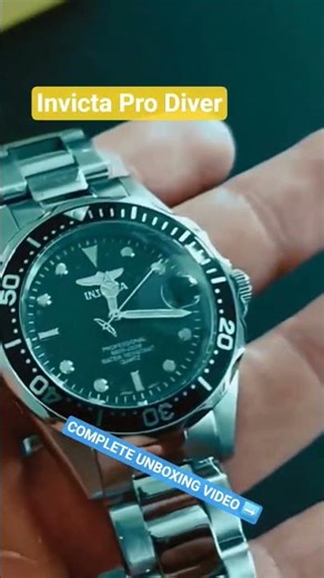 invicta pro diver Unboxing video