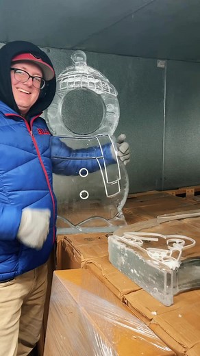 1.5K views · 13 reactions | We got a behind the scenes tour of Full Spectrum Ice Sculptures! 流 Their artwork is amazing, and we can’t wait for you to see the 50+ ice sculptures they’re bringing to the Ice Carnival on Saturday, January 20th. ❄️AND you don’t want to miss the Live Ice Carving Demonstration at 1PM outside of Fitz's. | Delmar Loop | Facebook