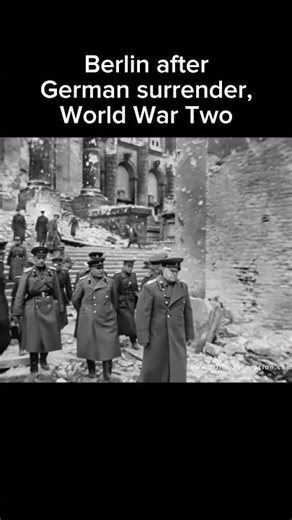 Berlin after German surrender in World War Two #history