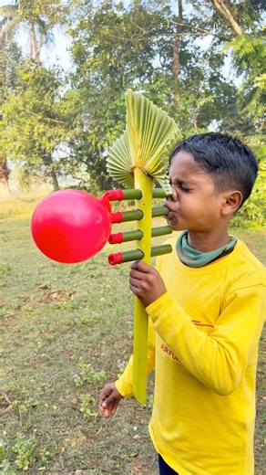 Creative Bamboo Creations with Four ColourfulBalloons #shorts #toys