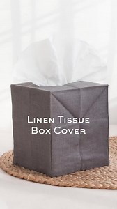Square Linen Tissue Box Covers With Cotton Lining. Minimalistic Bathroom Decor. - Etsy