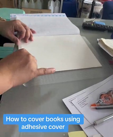 Easy Tutorial: How to Cover Books with Adhesive Book Cover