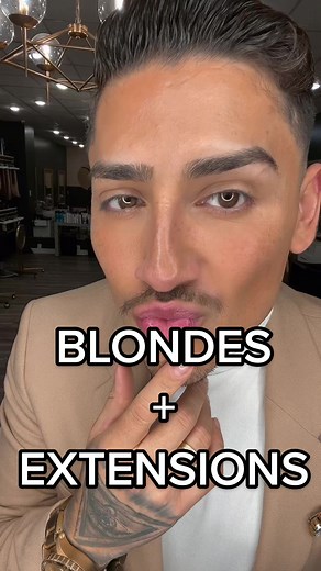 I know how to do it BUT blondes and extensions are my fav