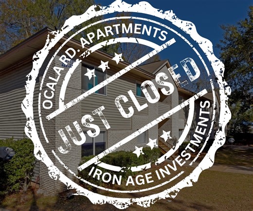 Iron Age Investments | 𝗢𝗰𝗮𝗹𝗮 𝗔𝗽𝗮𝗿𝘁𝗺𝗲𝗻𝘁𝘀 — 𝗧𝗮𝗹𝗹𝗮𝗵𝗮𝘀𝘀𝗲𝗲, 𝗙𝗟. Our first project in Florida and a clear example of how we approach value-add multifamily. Sixty-five... | Instagram