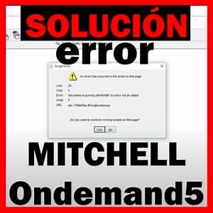 Solución ERROR Mitchell Ondemand5 - Solo Para Mecanicos
