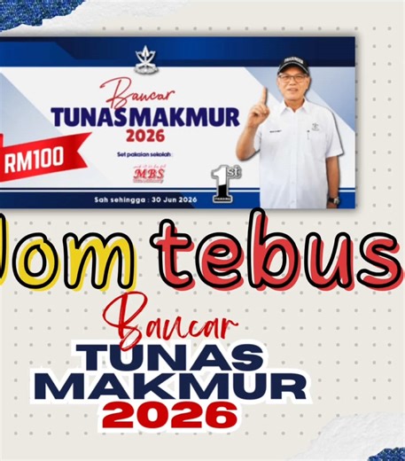 Penebusan Baucar Tunai Makmur 2026 di MBS Books