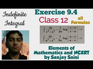 [PDF] Indefinite Integration | Exercise 9.4 | Class 12 | Elements of Mathematics & NCERT