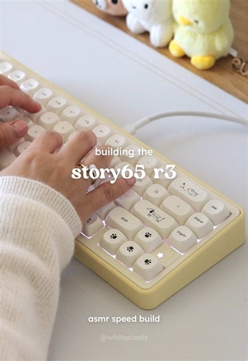 Story65 R3: A Cozy Pastel Keyboard Build