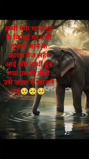 हाथी समुद्र में डूब रहा हैं #viral #shorts #viralshorts #ai #video