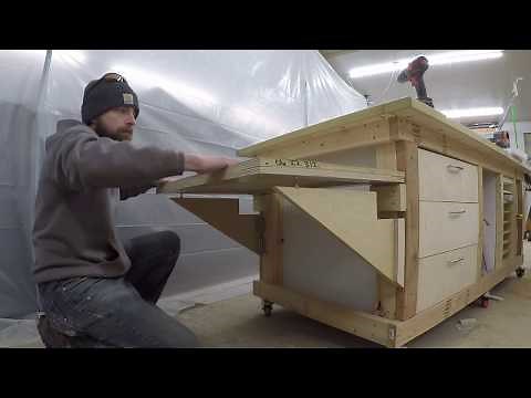 How to Add a Fold-away table to your work station