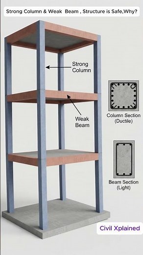 Strong Column Weak Beam Explained | Earthquake Design Animation