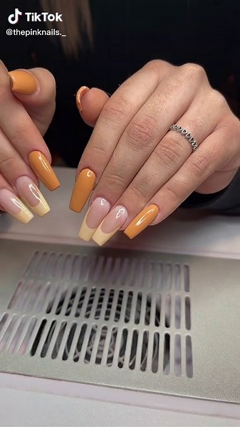 Stunning Dual-Tone Nail Art in Focus