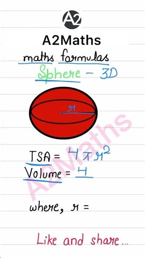 Maths formulas Sphere || Maths Tips and Tricks || Easy solutions #maths