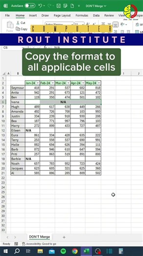 Excel Tricks: Merging Cells Made Easy