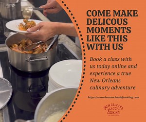 36 reactions · 5 comments | Book a class today with us! | New Orleans School of Cooking | Facebook