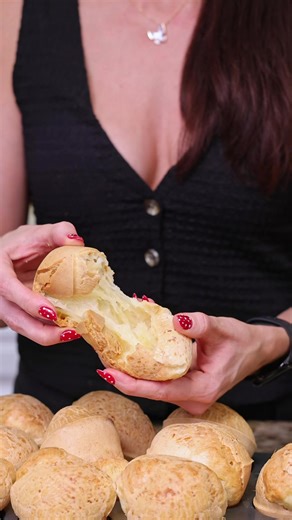 My very first try on Brazillian Cheese Bread. Did I like it? Ingredients: 1 cup vegetable oil 1 cup milk 3 eggs 1 tsp salt 3 cups tapioca flour 200g shredded mozzarella Instructions: Blend all ingredients and bake for 380 for 30 min until puffy and golden brown.