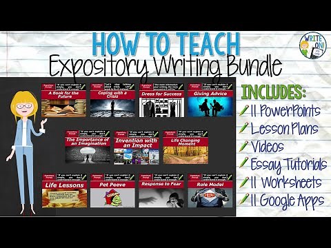 How to Write an Expository Essay - Middle School Bundle - Preview