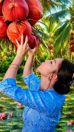Beautiful nature with rural life –harvest fresh fruits in the summer 🍒🍇🍑 #fruit #shorts #yummy