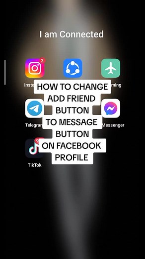 Change Facebook Add Friend Button to Message Button