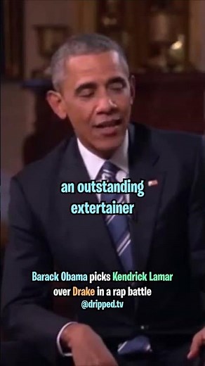 Barack Obama Picks Kendrick Lamar Over Drake 👑