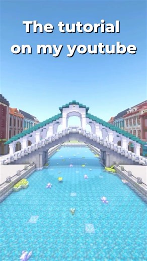 【Minecraft】洋風の街並みに合うおしゃれな橋の作り方。作り方は私のYouTubeにあります。#minecraft #minecraftbuild #マイクラ＃マイクラ建築＃shorts