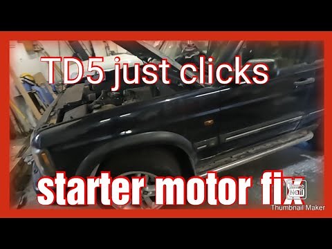 discovery 2 not starting just clicks. starter motor fix on car