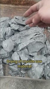 The raw material of cryolite undergoes the process of roller dryer#Chemical raw material dryer