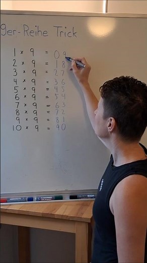 🤯 Learn the 9 times table in under 20 seconds | With this trick, you'll never forget it again
