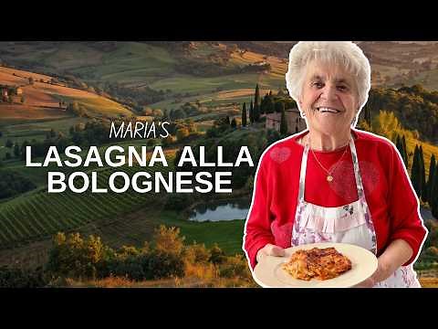 85yr old Maria makes a traditional Lasagna! | Pasta Grannies