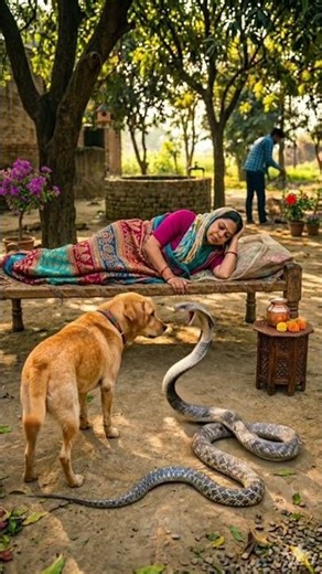 Dog Saves Owner from PYTHON Attack! 🐕🛡️🐍 #herodog #snakeattack #snakegame