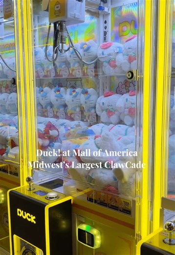 Midwest’s largest Clawcade at Mall of America🕹️ @DUCK! @Mall of America #duckclawmachine #clawmachine #clawcade #mallofamerica #arcade