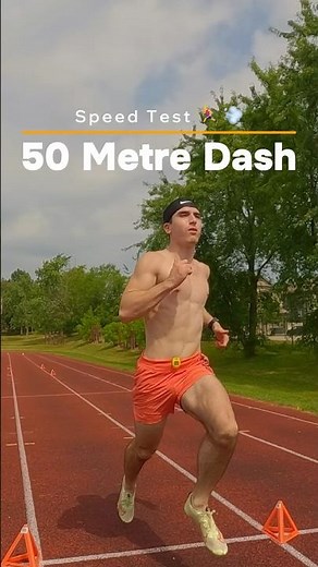 50M Dash Speed Test 🏃‍♂️💨 #trackandfield #timetrial #athletics #speed #sprints #running #run