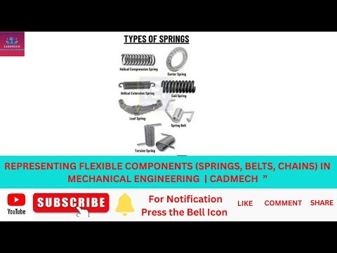 How to Draw Springs, Belts & Chains in Engineering Drawings | CADMech Step-by-Step Guide