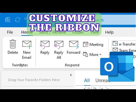 How to customize the ribbon in Outlook