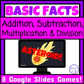 FUN Math Facts Practice Games Basic Fact Fluency Movement Activities Special Ed
