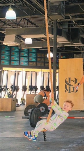 Box Jump Overs, Push Press, Rope Climb