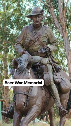 Follow for more. This is The Boer War Memorial in Canberra right by the Australian War Memorial . This memorial serves as a memory of the Australians who served, and lost their lives, in Australia's first war. We will remember them. #boerwar #australiansoldiers #britishcolony #southafrica #australia | Australian World War Stories