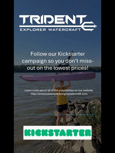 The Trident family of kayaks make kayaking simpler for everyone to get out and enjoy the Outdoors! The innovative construction cuts the weight in half compared with other rigid kayaks, can be modular for easy transport and storage and makes customization possible. Several motorization and seating options can be ordered with the hull of your choice! We will be launching a Kickstarter campaign in early January. Check out the Kickstarter preview page: https://www.kickstarter.com/.../trident-family-