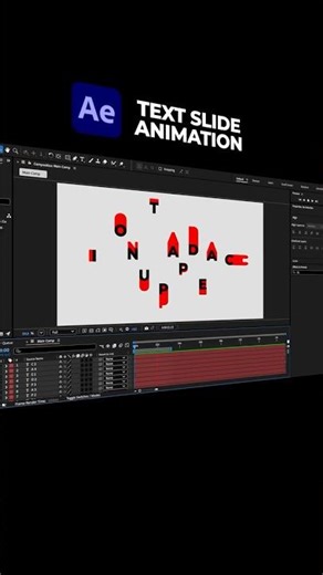 Text Slide Animation – After Effects 🎬