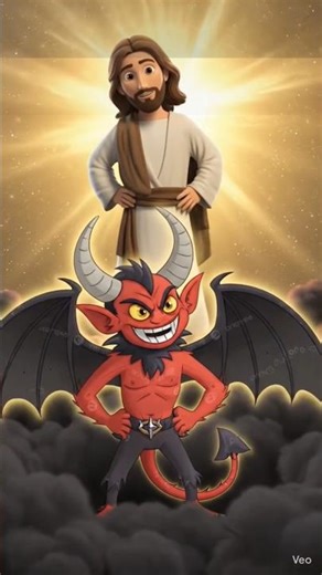 The Battle Inside You… 😳✝️😈Jesus vs Devil… Who Will You Follow? 😳 #shorts