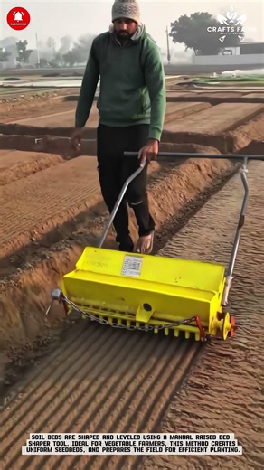 Manual Raised Bed Shaper Tool for Seedbed Preparation