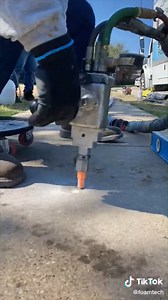 Quick Lift to Eliminate Water Pooling on this Customer's Sidewalk!! Polyurethane Foam Lifting is Fast, Long Lasting, and Costs Much Less Than the entire process of replacing concrete! Get a Free Quote to see for yourself! Call us at 972-499-6393 or visit https://foamworkspro.com/free-quote/ | FoamWorks