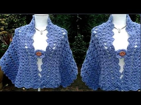 MAKE THIS STITCH ONCE- YOU'LL WANT TO USE IT EVERYWHERE | CROCHET RECTAINGLE SHAWL PATTERN