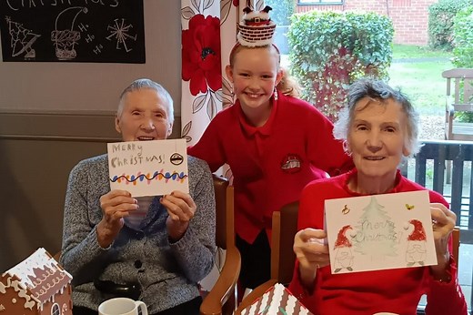Worksop care home residents brought Christmas cheer thanks to cards from students
