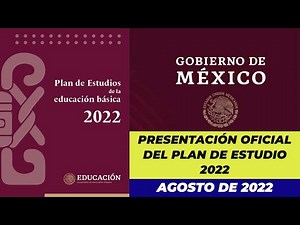 Presentación de plan de estudio 2022 de educación preescolar, primaria y secundaria en vivo