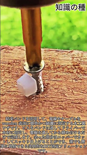 結束バンド1本で決まる配線整理の裏ワザ #DIY #Woodworking #Tools #Construction #Solutions