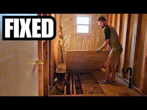 DIY Bathroom Subfloor Replacement: Securing the #Homestead EP. 21