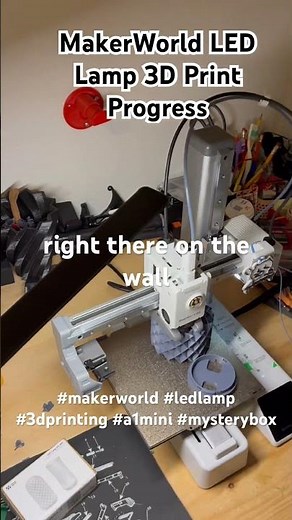 Maker World Led Lamp Kit 001 3D Print Update #3dprinting #mysterybox #ledlamp #improvisation