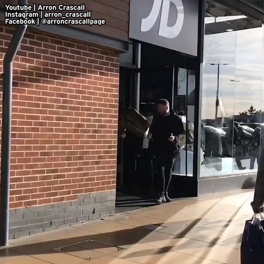 130K views · 1.2K reactions | When Arron Crascall takes his pet dinosaur for a walk. 藍 Credit: Youtube: https://www.youtube.com/channel/UC7i1fl8_4gc4OXyKBxG_ijg Instagram: https://www.instagram.com/arron_crascall/ | The Mirror | Facebook