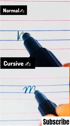 Normal vs Cursive Letter Writing ✍️ | Which Looks Better? 🤔 #Shorts?#handwriting #shortsfeed #viral